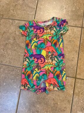 Bums and Roses Dino shortie romper 18-24 months